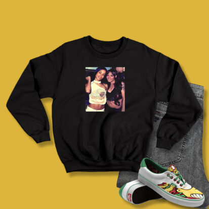 Lisa Left Eye Lopes X Aaliyah Black Rapper Sweatshirt