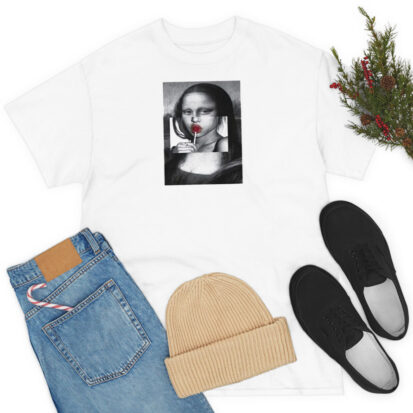 Lollipop Fun Kuso Mona Lisa Graphic T Shirt