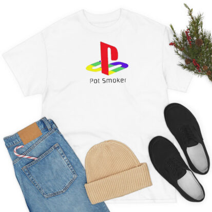 Pot Smoker Playstation Retro T Shirt