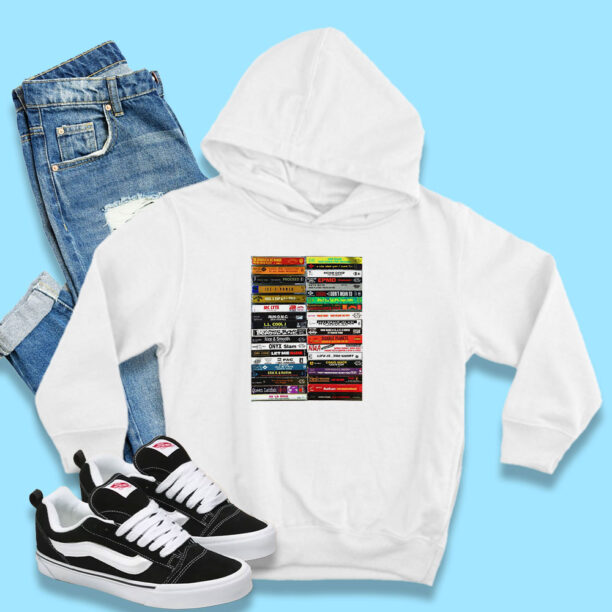 Rap Hip Hop Black Cassette Tapes Hoodie