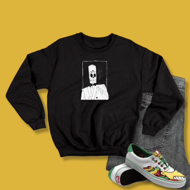 Retro Grim Fandango Gaming Manuel Calavera Sweatshirt