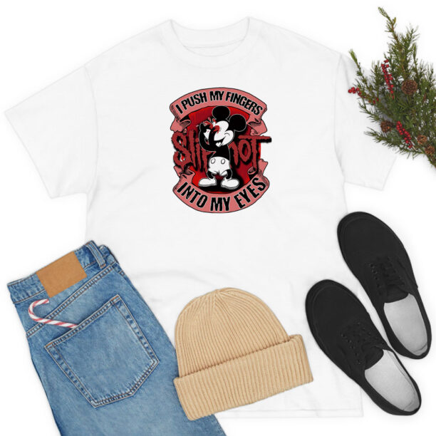 Slipknot I Push My Fingers Into My Eyes Mickey Mouse T Shirt