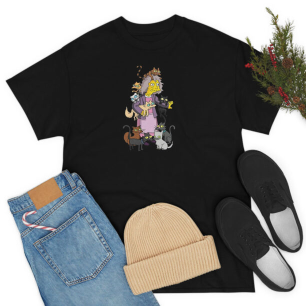 The Simpsons Crazy Cat Lady T Shirt