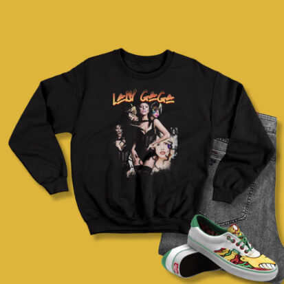 Vintage 90s Retro Lady Gaga Fan Sweatshirt