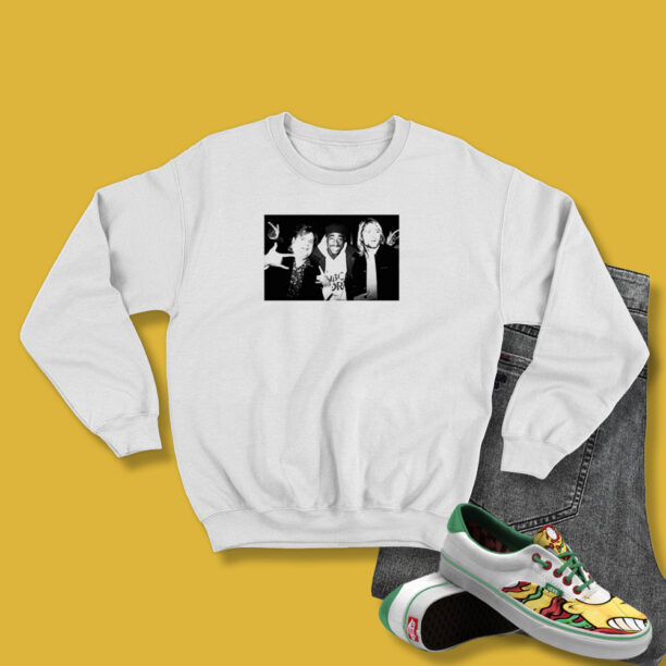 Vintage Cool Chris Farley Kurt Cobain Tupac Sweatshirt