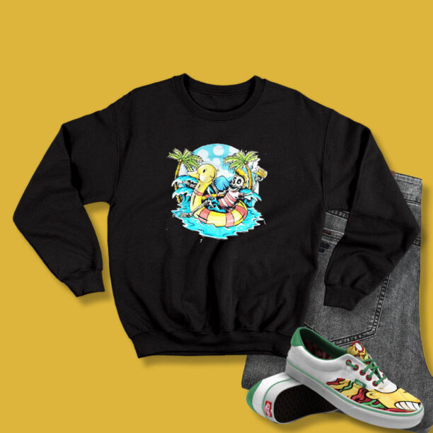 Yellow Hair Skull Holiday Beer Vacation Unisex Sweatshirt