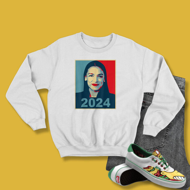 AOC for President 2024 AOC See Through Sweatshirt