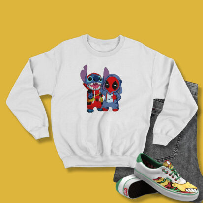 Baby Stitch And Deadpool Is Friends Sweatshirt