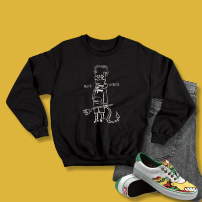 Bad Vibes Bart Simpson Sweatshirt