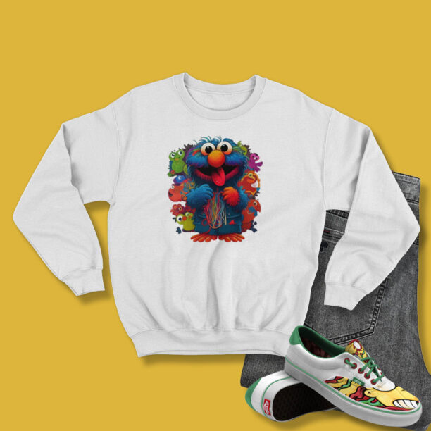 Best Knitting Muppet Ever Graphic Vintage Sweatshirt