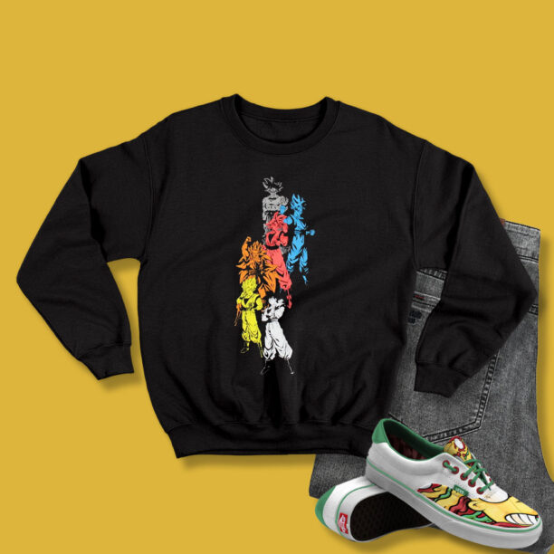 Dragon Ball Super Goku Saiyan Evolution Anime Sweatshirt