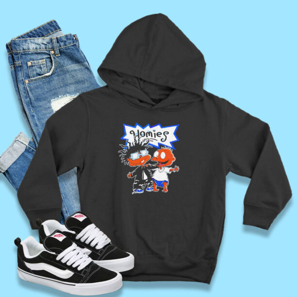 Homies Rugrats Match Jordan 5 Retro Racer Blue Hoodie