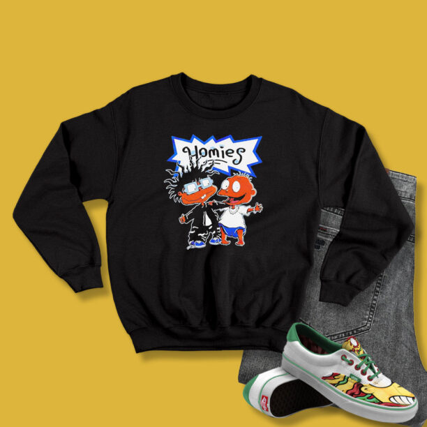 Homies Rugrats Match Jordan 5 Retro Racer Blue Sweatshirt