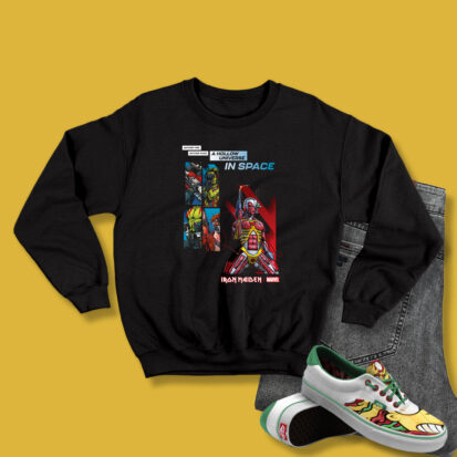 Iron Maiden X Marvel Somewhere In Time Guardians Galaxy Sweatshirt