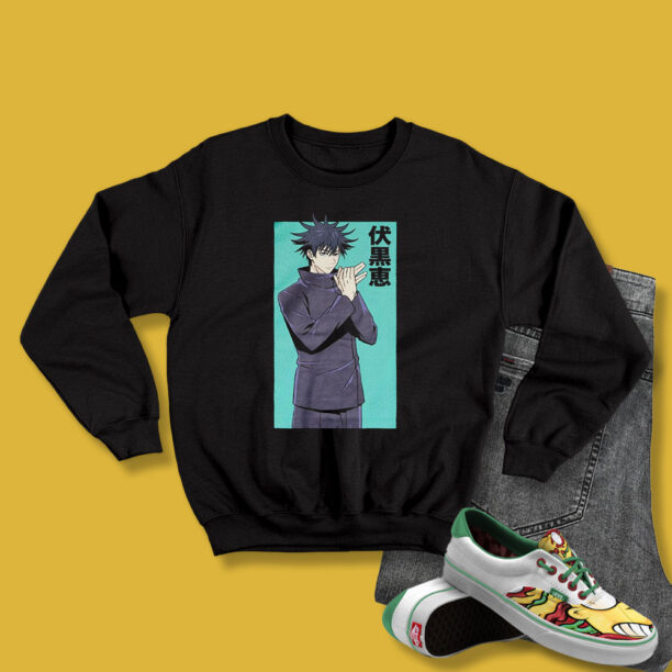 Jujutsu Kaisen Megumi Fushiguro Portrait Sweatshirt