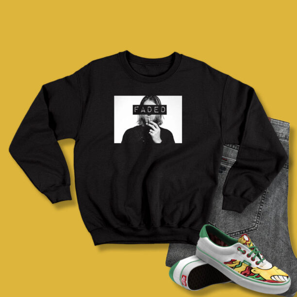 Kurt Cobain Smoke Faded Sweatshirt