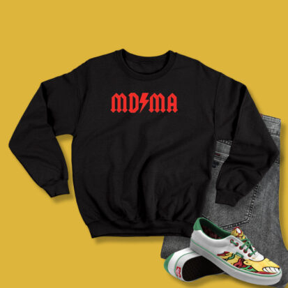 MDMA ACDC Parody Band Music Rock Logo Sweatshirt