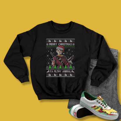 Merry Christmas Ya Filthy Animal Funny Sweatshirt