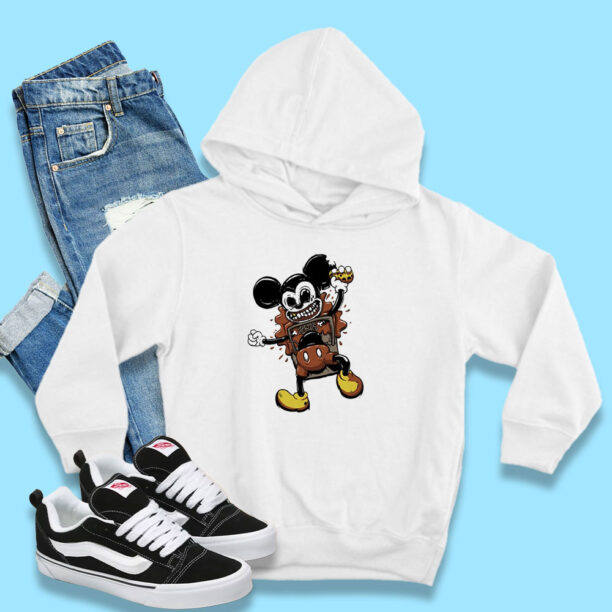 Mickey Parody Rock And Roll Hoodie