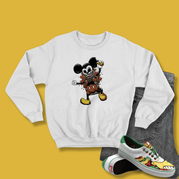 Mickey Parody Rock And Roll Sweatshirt