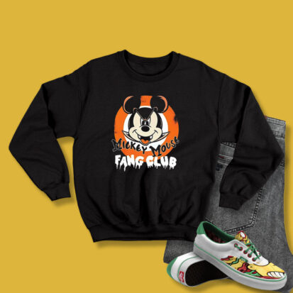 Mickey Vampire Fang Club Disney Vintage Sweatshirt