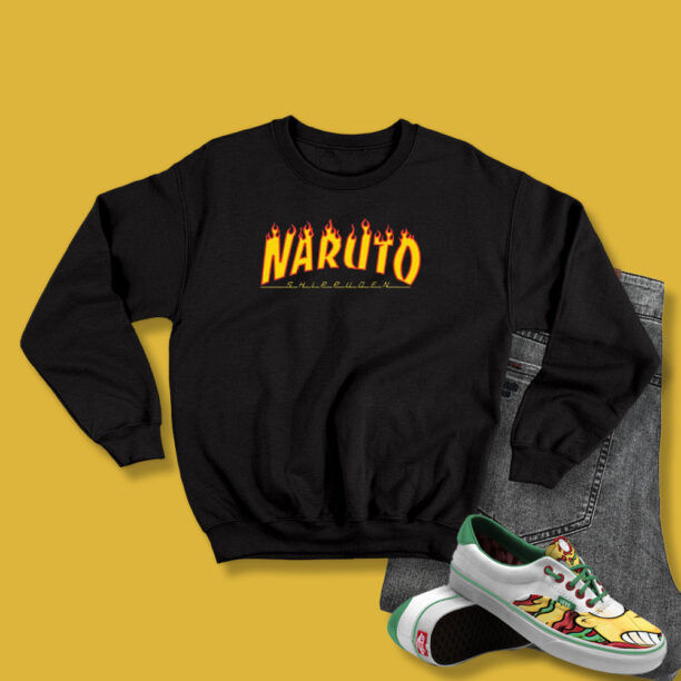 Naruto Thrasher Logo Mash Up Sweatshirt