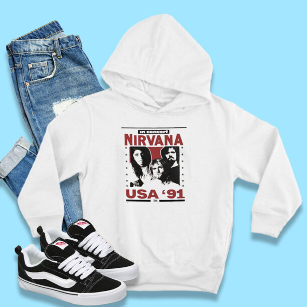 Nirvana USA Tour 91 Vintage Hoodie