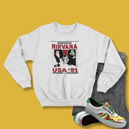 Nirvana USA Tour 91 Vintage Sweatshirt