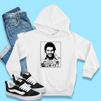 Pablo Escobar Mugshot Art Love Logo Hoodie