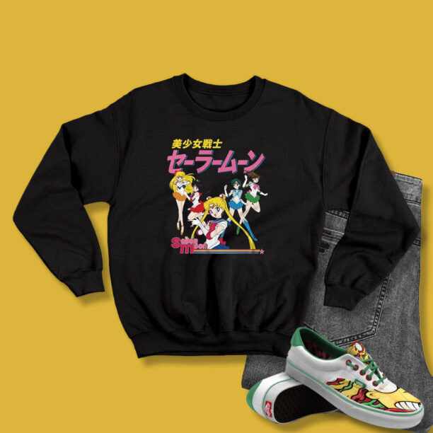 Sailor Moon Scouts Kanji Sweatshirt