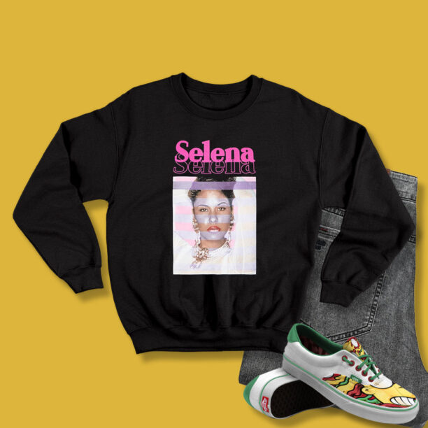 Selena Pearls Portrait Vintage Sweatshirt