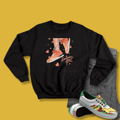 Sneaker Girl Heart Unisex Sweatshirt