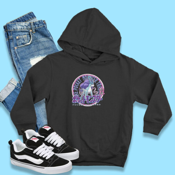 Suicune Pokemon Crystal Pocket Monsters Hoodie