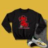 Teddy Bear Broken Hearted Red Thunder Sweatshirt