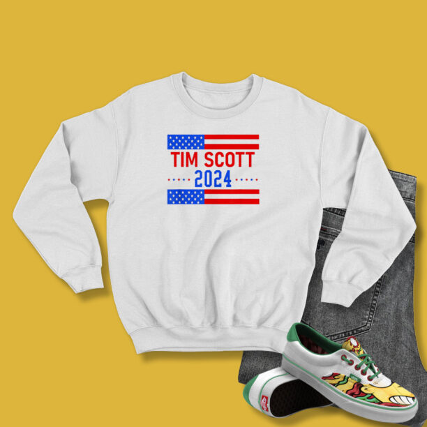 Tim Scott 2024 For President Flag Sweatshirt