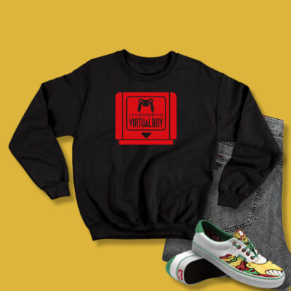 Virtual Boy Game Cartridge Inspired Sweatshirt