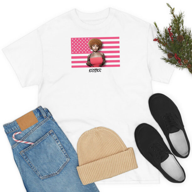 Ice Spice Pink American Flag T Shirt