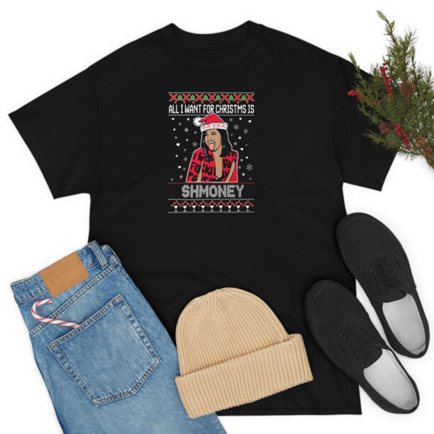 All I Want For Christmas Is Shmoney Cardi B Okurrr T Shirt