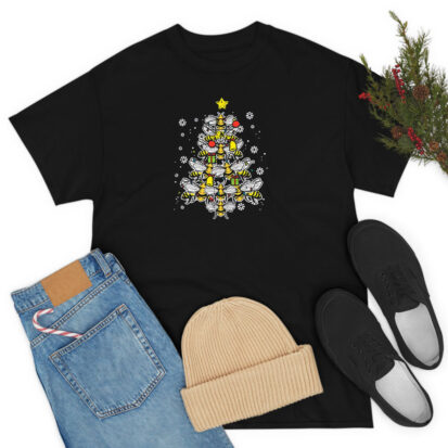 Bees Christmas Tree Xmas Beekeeper T Shirt