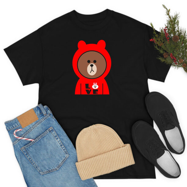 Brown Bear Cony Bunny Rabbit I Love Cony T Shirt