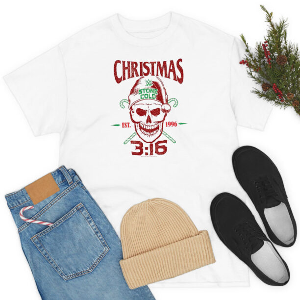 Christmas 3 16 Stone Cold EST 1996 Steve Austin T Shirt