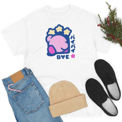 Cute Kirby Bye Funny T Shirt