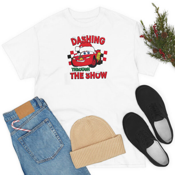 Dashing Through The Snow Lightning McQueen T Shirt