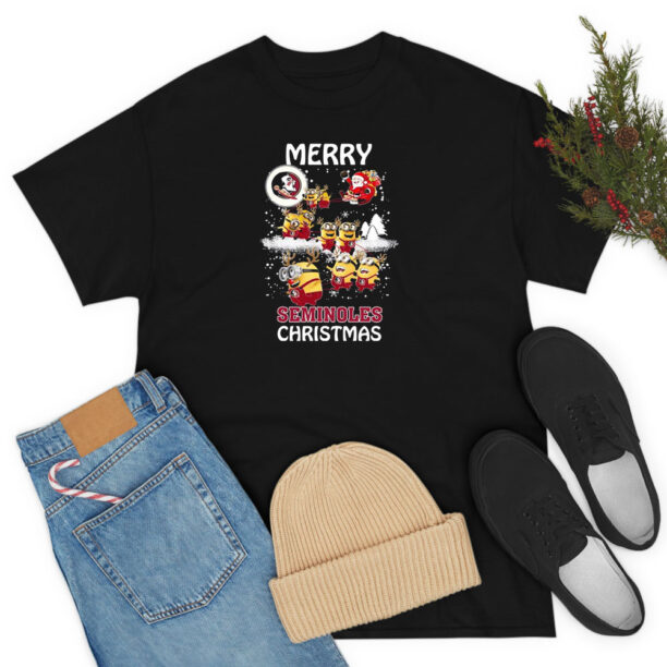 Florida State Seminoles Minions Merry Christmas T Shirt