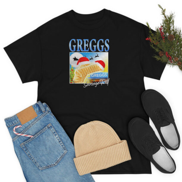 Greggs Sausage Roll Christmas 2022 T Shirt