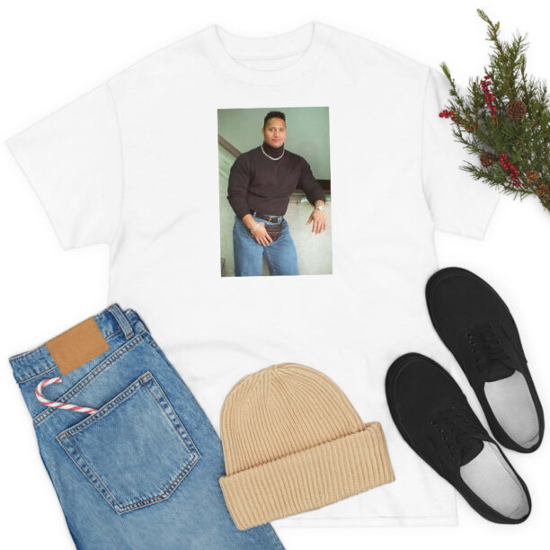 The Rock Dwayne Johnson Iconic Turtleneck Photo T Shirt