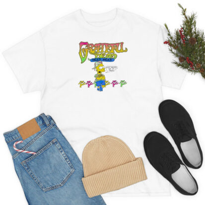 The Simpsons Grateful Dead Head And Proud T Shirt