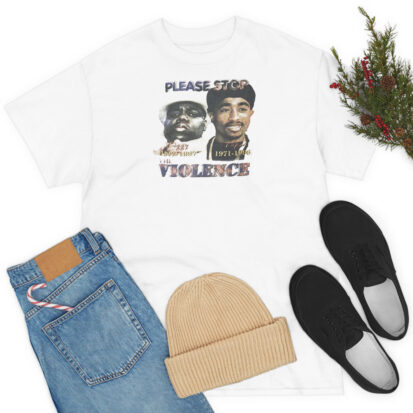 Vintage the Violence Biggie And Tupac T Shirt