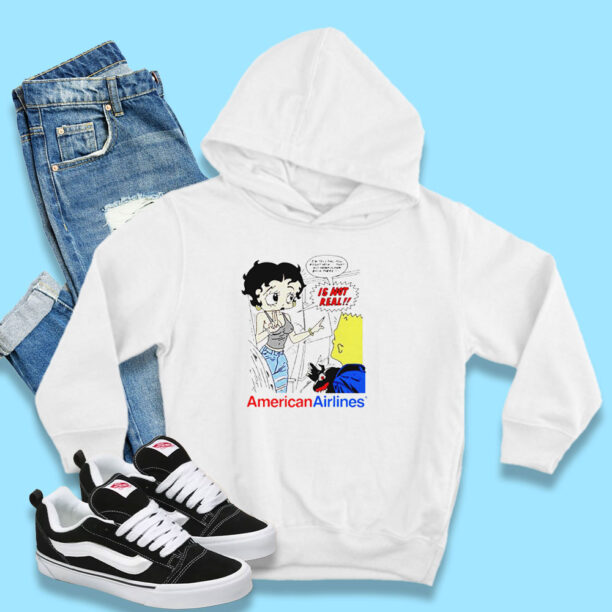 Betty Boop And Bart Simpson American Airlines Hoodie