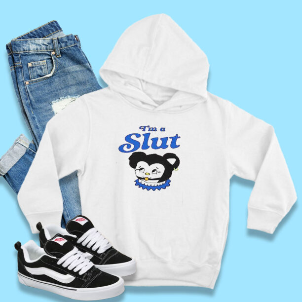 Funny Cartoon I'm a Slut Hoodie